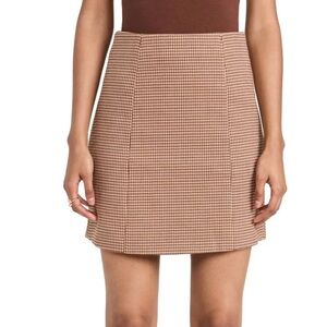 NWT Favorite Daughter Houndstooth Mini Skirt Size 10